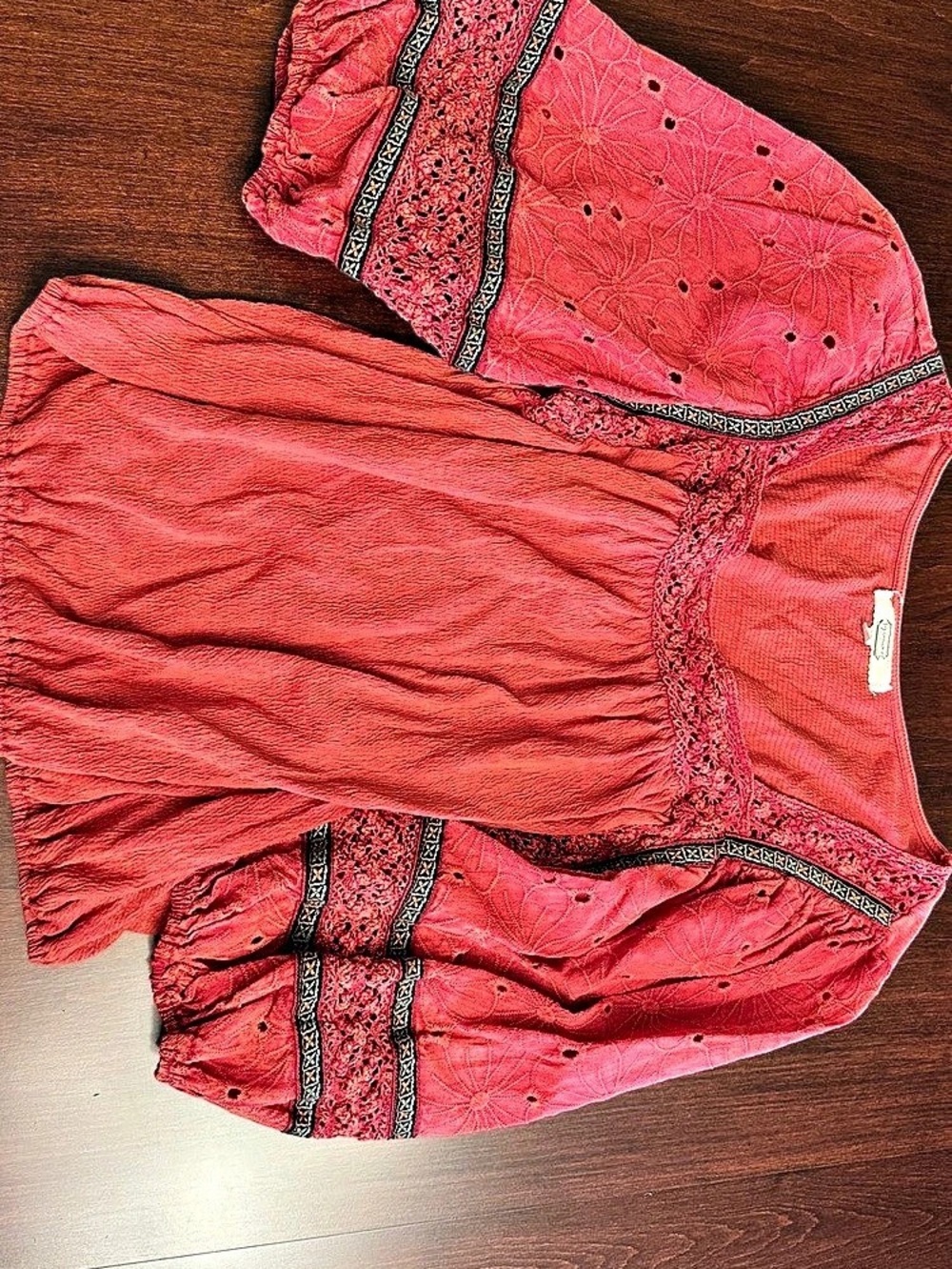 Gimmicks orange / pink Blouse Size Small